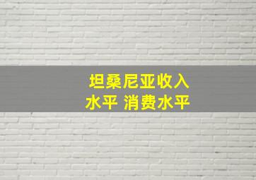 坦桑尼亚收入水平 消费水平